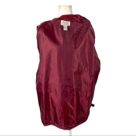 Linea by Louis Dell'Olio 100% Suede & Leather Cross Stitching Jacket Boho SZ 1X - Picture 14 of 15